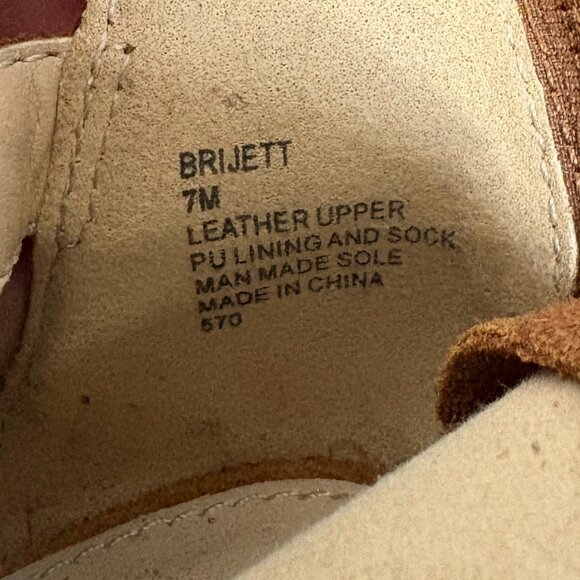 STEVE MADDEN Women's Brijett Brown Suede Leather High Heels Sandals Size 7 - Picture 8 of 8